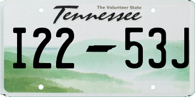 TN license plate I2253J