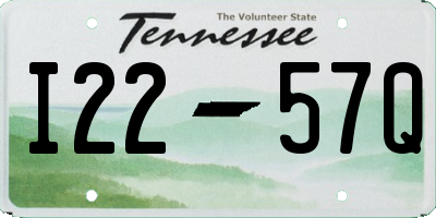 TN license plate I2257Q