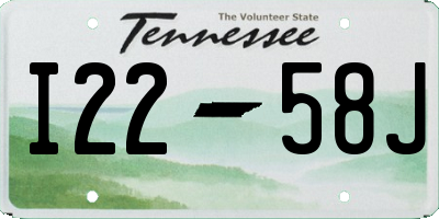 TN license plate I2258J
