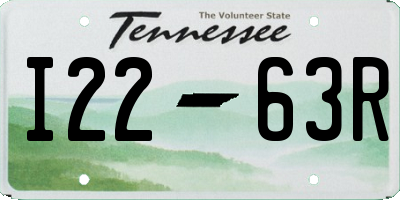TN license plate I2263R