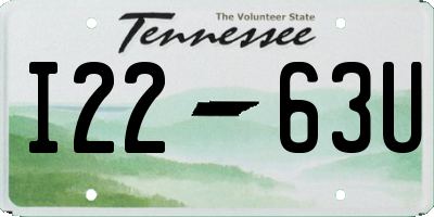 TN license plate I2263U