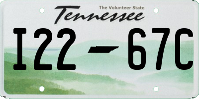 TN license plate I2267C