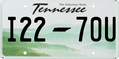 TN license plate I2270U