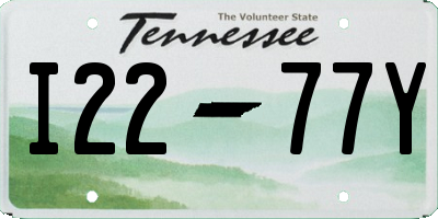 TN license plate I2277Y