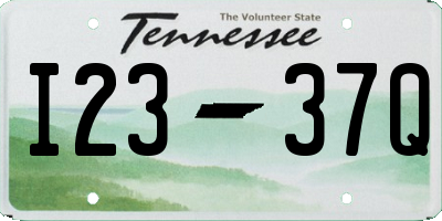 TN license plate I2337Q