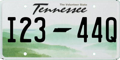 TN license plate I2344Q