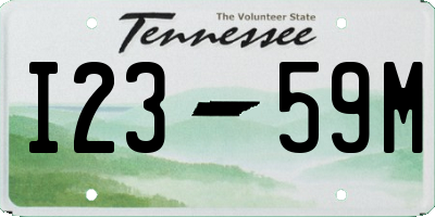 TN license plate I2359M