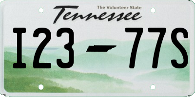 TN license plate I2377S