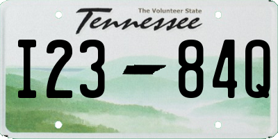 TN license plate I2384Q
