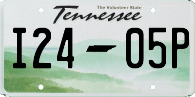 TN license plate I2405P