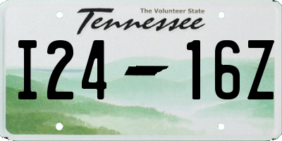 TN license plate I2416Z