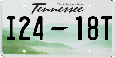 TN license plate I2418T