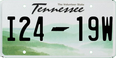 TN license plate I2419W