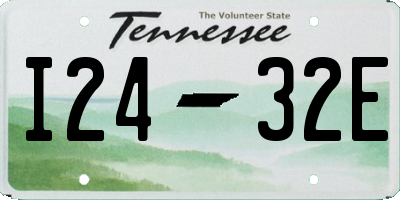 TN license plate I2432E