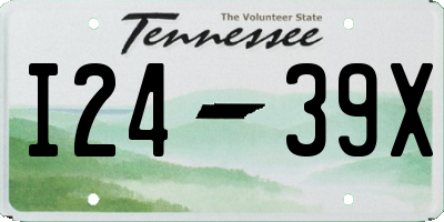 TN license plate I2439X