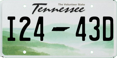 TN license plate I2443D