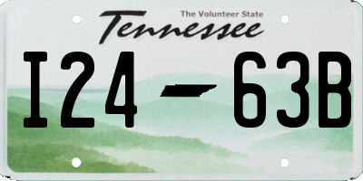 TN license plate I2463B