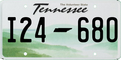 TN license plate I2468O