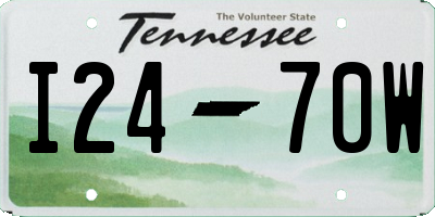 TN license plate I2470W