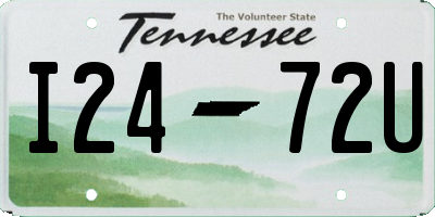 TN license plate I2472U