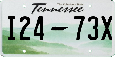 TN license plate I2473X