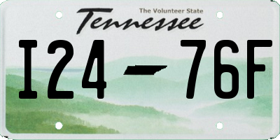 TN license plate I2476F