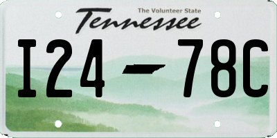 TN license plate I2478C