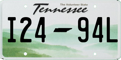 TN license plate I2494L