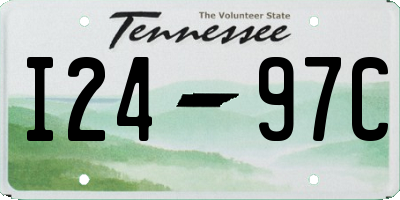 TN license plate I2497C