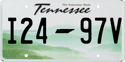TN license plate I2497V