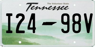 TN license plate I2498V