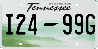 TN license plate I2499G