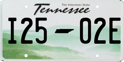 TN license plate I2502E