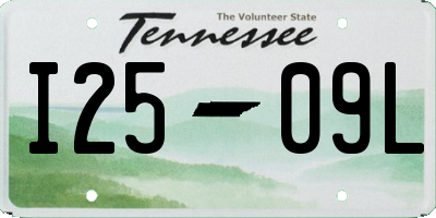 TN license plate I2509L