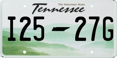 TN license plate I2527G