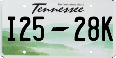 TN license plate I2528K