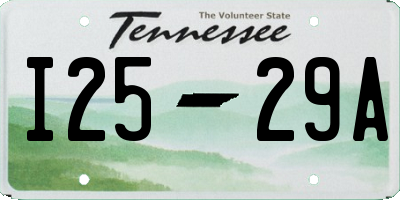 TN license plate I2529A