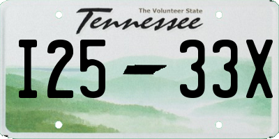 TN license plate I2533X