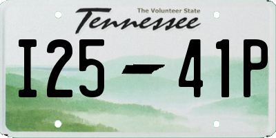 TN license plate I2541P