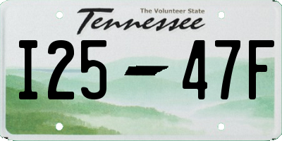 TN license plate I2547F