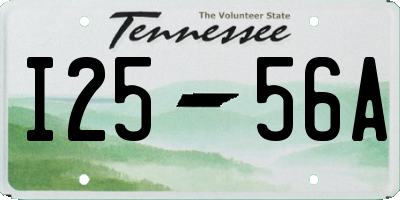 TN license plate I2556A
