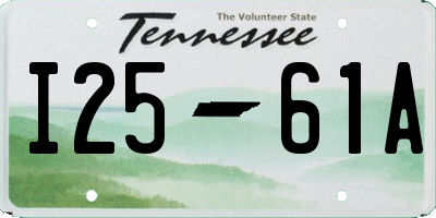 TN license plate I2561A