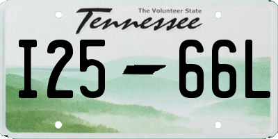 TN license plate I2566L
