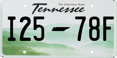 TN license plate I2578F