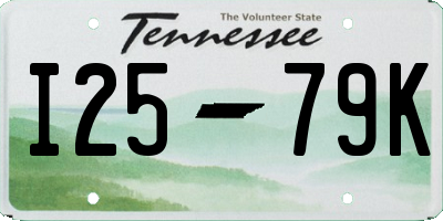 TN license plate I2579K