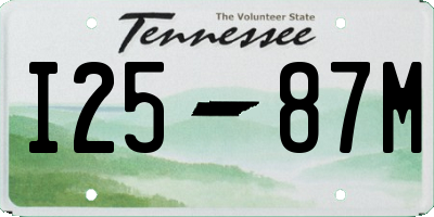 TN license plate I2587M