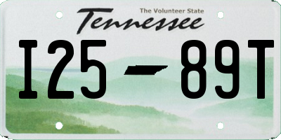 TN license plate I2589T