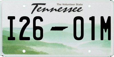 TN license plate I2601M