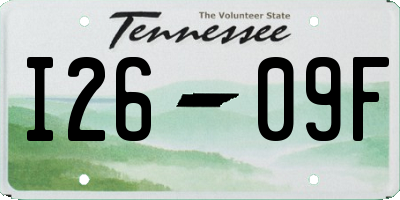 TN license plate I2609F