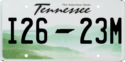 TN license plate I2623M